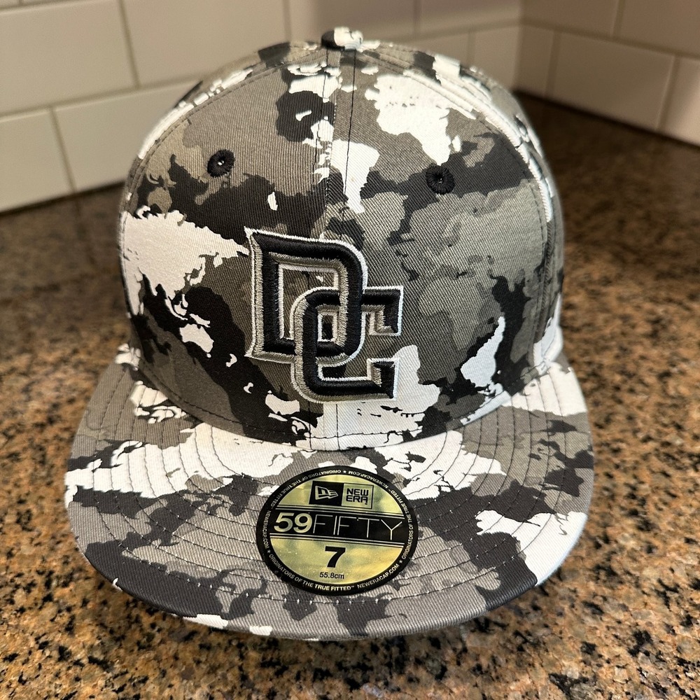 Washington Nationals New Era 59FIFTY Fitted Hat 7 Camo Grey White Black New